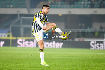 2024-02-17 - Juventus's Andrea Cambiaso portrait - HELLAS VERONA FC VS JUVENTUS FC - ITALIAN SERIE A - SOCCER