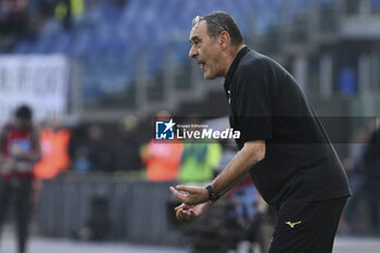 2024-02-18 - Maurizio Sarri of S.S. Lazio during the 25th day of the Serie A Championship between S.S. Lazio vs Bologna F.C. 1909, 18 February 2024 at the Olympic Stadium in Rome. - SS LAZIO VS BOLOGNA FC - ITALIAN SERIE A - SOCCER
