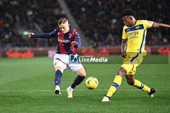 2024-02-23 - Jesper Karlsson (Bologna Fc) shootign on goal - BOLOGNA FC VS HELLAS VERONA FC - ITALIAN SERIE A - SOCCER
