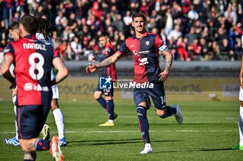 2024-02-25 - Alessandro Deiola of Cagliari Calcio, Esultanza, Joy After scoring goal, - CAGLIARI CALCIO VS SSC NAPOLI - ITALIAN SERIE A - SOCCER
