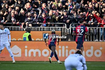 2024-02-25 - Zito Luvumbo of Cagliari Calcio, Esultanza, Joy After scoring goal, - CAGLIARI CALCIO VS SSC NAPOLI - ITALIAN SERIE A - SOCCER