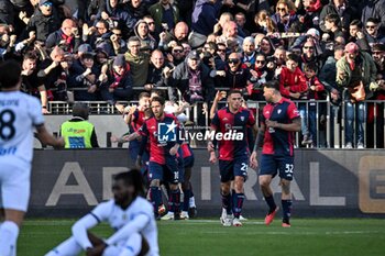 2024-02-25 - Zito Luvumbo of Cagliari Calcio, Esultanza, Joy After scoring goal, - CAGLIARI CALCIO VS SSC NAPOLI - ITALIAN SERIE A - SOCCER