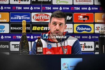 2024-02-25 - Simone Scuffet of Cagliari Calcio, Conferenza Stampa, Press Conference - CAGLIARI CALCIO VS SSC NAPOLI - ITALIAN SERIE A - SOCCER