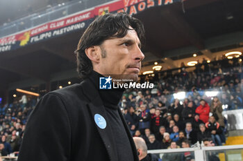 2024-02-24 - Cioffi coach of Udinese Calcio during Italian Serie A TIM match between Genoa CFC and Udinese Calcio at Stadio Luigi Ferraris, Genova - GENOA CFC VS UDINESE CALCIO - ITALIAN SERIE A - SOCCER