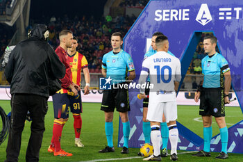 2024-02-25 - Lautaro Martinez of FC Inter and Alexis Blin of US Lecce - US LECCE VS INTER - FC INTERNAZIONALE - ITALIAN SERIE A - SOCCER