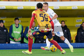 2024-02-25 - Davide Frattesi of FC Inter in action against Ahmed Touba of US Lecce - US LECCE VS INTER - FC INTERNAZIONALE - ITALIAN SERIE A - SOCCER