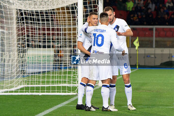 2024-02-25 - Lautaro Martinez of FC Inter celebrates after scoring a goal with teammates - US LECCE VS INTER - FC INTERNAZIONALE - ITALIAN SERIE A - SOCCER