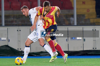 2024-02-25 - Davide Frattesi of FC Inter and Ylber Ramadani of US Lecce - US LECCE VS INTER - FC INTERNAZIONALE - ITALIAN SERIE A - SOCCER