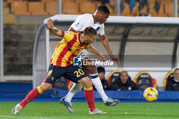 2024-02-25 - Denzel Dumfries of FC Inter and Ylber Ramadani of US Lecce - US LECCE VS INTER - FC INTERNAZIONALE - ITALIAN SERIE A - SOCCER
