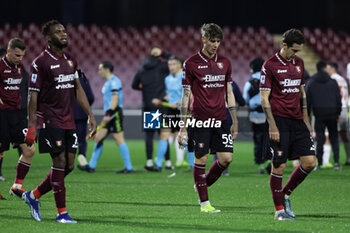 2024-02-24 - Salernitana disappointed with defeat during the Serie A football match between Unione Sportiva Salernitana vs Monza at the Arechi Stadium in Salerno on February 24, 2024. - US SALERNITANA VS AC MONZA - ITALIAN SERIE A - SOCCER