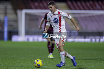 2024-02-24 - Monza’s Argentinian forward Valentin Carboni controls the ball during the Serie A football match between Unione Sportiva Salernitana vs Monza at the Arechi Stadium in Salerno on February 24, 2024. - US SALERNITANA VS AC MONZA - ITALIAN SERIE A - SOCCER