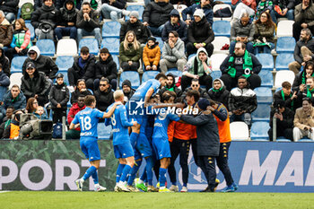 2024-02-24 - Empoli celebrates after scoring the gol of 1-2 - US SASSUOLO VS EMPOLI FC - ITALIAN SERIE A - SOCCER