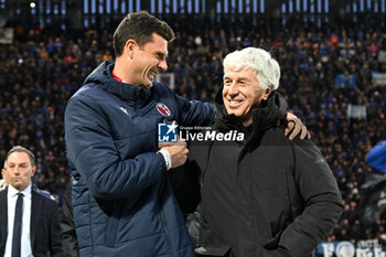 2024-03-03 - Thiago Motta (Bologna Fc) and Gian piero Gasperini (Atalanta Bc) before the match - ATALANTA BC VS BOLOGNA FC - ITALIAN SERIE A - SOCCER