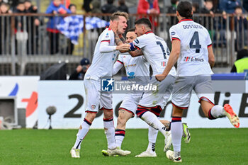 2024-03-03 - Cagliari Calcio's midfielder Jakub Jankto celebrates after scoring a goal with his teammates - EMPOLI FC VS CAGLIARI CALCIO - ITALIAN SERIE A - SOCCER