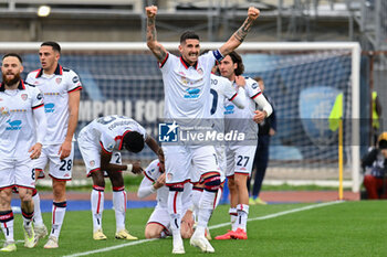 2024-03-03 - Cagliari Calcio's midfielder Alessandro Deiola celebrates - EMPOLI FC VS CAGLIARI CALCIO - ITALIAN SERIE A - SOCCER