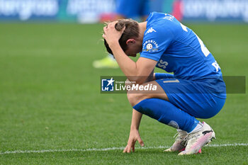 2024-03-03 - Empoli FC's midfielder Jacopo Fazzini shows his dejection for the defeat - EMPOLI FC VS CAGLIARI CALCIO - ITALIAN SERIE A - SOCCER