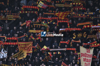 2024-03-03 - Supporters of U.S. Lecce during the 27th day of the Serie A Championship between Frosinone Calcio vs U.S. Lecce, 3 March 2024 at the Benito Stirpe Stadium, Frosinone, Italy. - FROSINONE CALCIO VS US LECCE - ITALIAN SERIE A - SOCCER