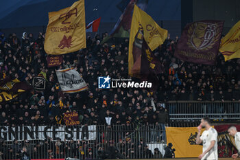 2024-03-02 - AS Roma supporters during the Italian Serie A football match between AC Monza and AS Roma on 2 of March 2024 at U-Power stadium in Monza, Italy. Photo Tiziano Ballabio - AC MONZA VS AS ROMA - ITALIAN SERIE A - SOCCER