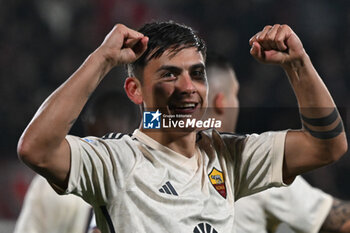 2024-03-02 - Paulo Dybala of AS Roma celebrating after a goal during the Italian Serie A football match between AC Monza and Inter AC Roma on 2 of March 2024 at U-Power stadium in Monza, Italy. Photo Tiziano Ballabio - AC MONZA VS AS ROMA - ITALIAN SERIE A - SOCCER