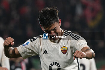 2024-03-02 - Paulo Dybala of AS Roma celebrating after a goal during the Italian Serie A football match between AC Monza and Inter AC Roma on 2 of March 2024 at U-Power stadium in Monza, Italy. Photo Tiziano Ballabio - AC MONZA VS AS ROMA - ITALIAN SERIE A - SOCCER