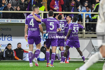 2024-03-10 - Luca Ranieri (Fiorentina) celebrates after scoring the 1-0 goal - ACF FIORENTINA VS AS ROMA - ITALIAN SERIE A - SOCCER