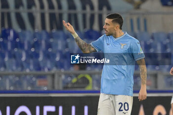 2024-03-11 - Mattia Zaccagni (SS Lazio); celebrates after scoring the goal 1-1 during the Italian Football Championship League A 2023/2024 match between SS Lazio vs Udinese Calcio  at the Olimpic Stadium in Rome on 11 March 2024. - SS LAZIO VS UDINESE CALCIO - ITALIAN SERIE A - SOCCER
