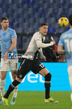 2024-03-11 - Lorenzo Lucca (Udinese Calcio);  during the Italian Football Championship League A 2023/2024 match between SS Lazio vs Udinese Calcio  at the Olimpic Stadium in Rome on 11 March 2024. - SS LAZIO VS UDINESE CALCIO - ITALIAN SERIE A - SOCCER
