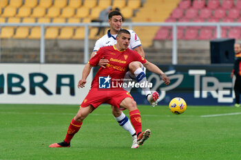 2024-03-10 - Nikola Krstovic of US Lecce in action against Diego Coppola of Hellas Verona - US LECCE VS HELLAS VERONA FC - ITALIAN SERIE A - SOCCER