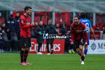 2024-03-10 - Christian Pulisic of AC Milan celebrates after scoring a goal during Serie A 2023/24 football match between AC Milan and Empoli FC at San Siro Stadium, Milan, Italy on March 10, 2024 - AC MILAN VS EMPOLI FC - ITALIAN SERIE A - SOCCER