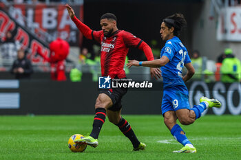 2024-03-10 - Ruben Loftus-Cheek of AC Milan seen in action with Youssef Maleh of Empoli FC during Serie A 2023/24 football match between AC Milan and Empoli FC at San Siro Stadium, Milan, Italy on March 10, 2024 - AC MILAN VS EMPOLI FC - ITALIAN SERIE A - SOCCER