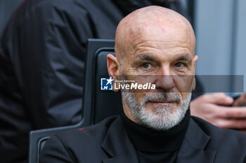 2024-03-10 - Stefano Pioli Head Coach of AC Milan looks on during Serie A 2023/24 football match between AC Milan and Empoli FC at San Siro Stadium, Milan, Italy on March 10, 2024 - AC MILAN VS EMPOLI FC - ITALIAN SERIE A - SOCCER