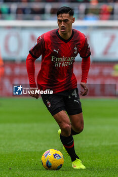 2024-03-10 - Tijjani Reijnders of AC Milan seen in action during Serie A 2023/24 football match between AC Milan and Empoli FC at San Siro Stadium, Milan, Italy on March 10, 2024 - AC MILAN VS EMPOLI FC - ITALIAN SERIE A - SOCCER