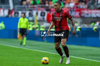 2024-03-10 - Noah Okafor of AC Milan seen in action during Serie A 2023/24 football match between AC Milan and Empoli FC at San Siro Stadium, Milan, Italy on March 10, 2024 - AC MILAN VS EMPOLI FC - ITALIAN SERIE A - SOCCER