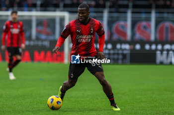 2024-03-10 - Yunus Musah of AC Milan seen in action during Serie A 2023/24 football match between AC Milan and Empoli FC at San Siro Stadium, Milan, Italy on March 10, 2024 - AC MILAN VS EMPOLI FC - ITALIAN SERIE A - SOCCER
