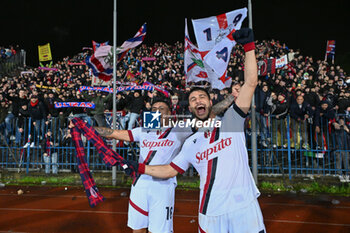 2024-03-15 - Bologna FC's forward Santiago Castro and Bologna FC's forward Riccardo Orsolini celebrate the victory - EMPOLI FC VS BOLOGNA FC - ITALIAN SERIE A - SOCCER