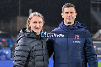 2024-03-15 - Empoli FC's coach Davide Nicola and Bologna FC's coach Thiago Motta - EMPOLI FC VS BOLOGNA FC - ITALIAN SERIE A - SOCCER
