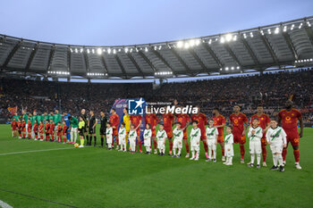 2024-03-17 - Line up during the Italian Football Championship League A 2023/2024 match between AS Roma vs US Sassuolo at the Olimpic Stadium in Rome on 17 March  2024. - AS ROMA VS US SASSUOLO - ITALIAN SERIE A - SOCCER