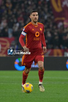 2024-03-17 - Lorenzo Pellegrini (AS Roma);  during the Italian Football Championship League A 2023/2024 match between AS Roma vs US Sassuolo at the Olimpic Stadium in Rome on 17 March  2024. - AS ROMA VS US SASSUOLO - ITALIAN SERIE A - SOCCER
