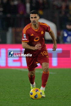2024-03-17 - Roma’s Zeki Celik  during the Italian Football Championship League A 2023/2024 match between AS Roma vs US Sassuolo at the Olimpic Stadium in Rome on 17 March  2024. - AS ROMA VS US SASSUOLO - ITALIAN SERIE A - SOCCER