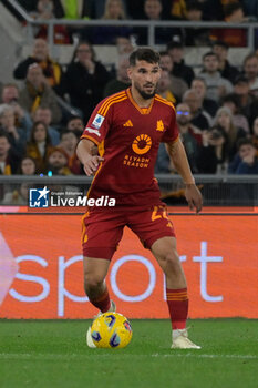 2024-03-17 - Roma’s Houssem Aouar during the Italian Football Championship League A 2023/2024 match between AS Roma vs US Sassuolo at the Olimpic Stadium in Rome on 17 March  2024. - AS ROMA VS US SASSUOLO - ITALIAN SERIE A - SOCCER