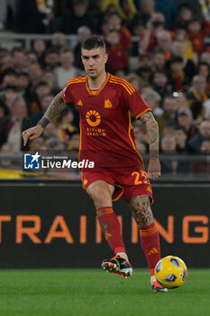 2024-03-17 - Roma’s Gianluca Mancini during the Italian Football Championship League A 2023/2024 match between AS Roma vs US Sassuolo at the Olimpic Stadium in Rome on 17 March  2024. - AS ROMA VS US SASSUOLO - ITALIAN SERIE A - SOCCER