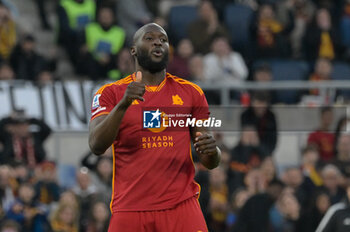 2024-03-17 - Roma’s Romelu Lukaku during the Italian Football Championship League A 2023/2024 match between AS Roma vs US Sassuolo at the Olimpic Stadium in Rome on 17 March  2024. - AS ROMA VS US SASSUOLO - ITALIAN SERIE A - SOCCER