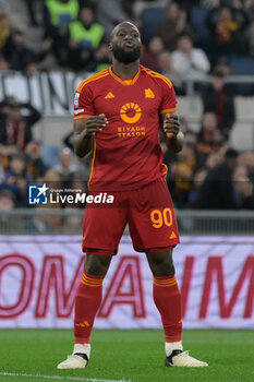 2024-03-17 - Roma’s Romelu Lukaku during the Italian Football Championship League A 2023/2024 match between AS Roma vs US Sassuolo at the Olimpic Stadium in Rome on 17 March  2024. - AS ROMA VS US SASSUOLO - ITALIAN SERIE A - SOCCER