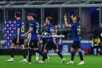 2024-04-01 - Alexis Sanchez of FC Internazionale celebrates after scoring a goal during Serie A 2023/24 football match between FC Internazionale and Empoli FC at Giuseppe Meazza Stadium, Milan, Italy on April 01, 2024 - INTER - FC INTERNAZIONALE VS EMPOLI FC - ITALIAN SERIE A - SOCCER