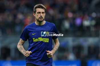 2024-04-01 - Francesco Acerbi of FC Internazionale looks on during Serie A 2023/24 football match between FC Internazionale and Empoli FC at Giuseppe Meazza Stadium, Milan, Italy on April 01, 2024 - INTER - FC INTERNAZIONALE VS EMPOLI FC - ITALIAN SERIE A - SOCCER
