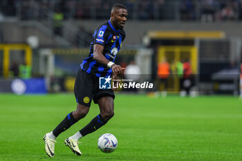 2024-04-01 - Marcus Thuram of FC Internazionale seen in action during Serie A 2023/24 football match between FC Internazionale and Empoli FC at Giuseppe Meazza Stadium, Milan, Italy on April 01, 2024 - INTER - FC INTERNAZIONALE VS EMPOLI FC - ITALIAN SERIE A - SOCCER