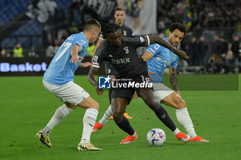 2024-03-30 - Juventus' Moise Kean during the Italian Football Championship League A 2023/2024 match between SS Lazio vs Juventus FC at the Olimpic Stadium in Rome on 30 March 2024. - SS LAZIO VS JUVENTUS FC - ITALIAN SERIE A - SOCCER