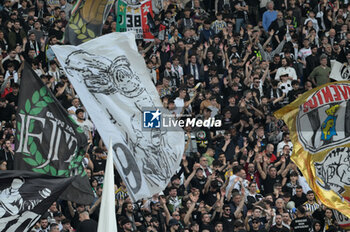 2024-03-30 - Juventus FC supporters during the Italian Football Championship League A 2023/2024 match between SS Lazio vs Juventus FC at the Olimpic Stadium in Rome on 30 March 2024. - SS LAZIO VS JUVENTUS FC - ITALIAN SERIE A - SOCCER