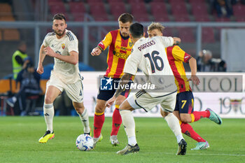 2024-04-01 - Ylber Ramadani of US Lecce in action against Leandro Paredes of AS Roma - US LECCE VS AS ROMA - ITALIAN SERIE A - SOCCER