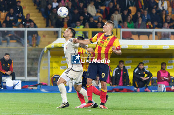 2024-04-01 - Leandro Paredes of AS Roma and Nikola Krstovic of US Lecce - US LECCE VS AS ROMA - ITALIAN SERIE A - SOCCER